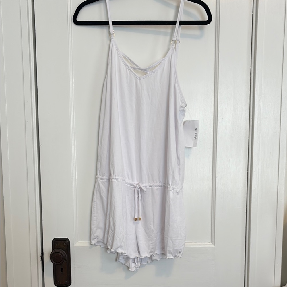California Waves White Romper